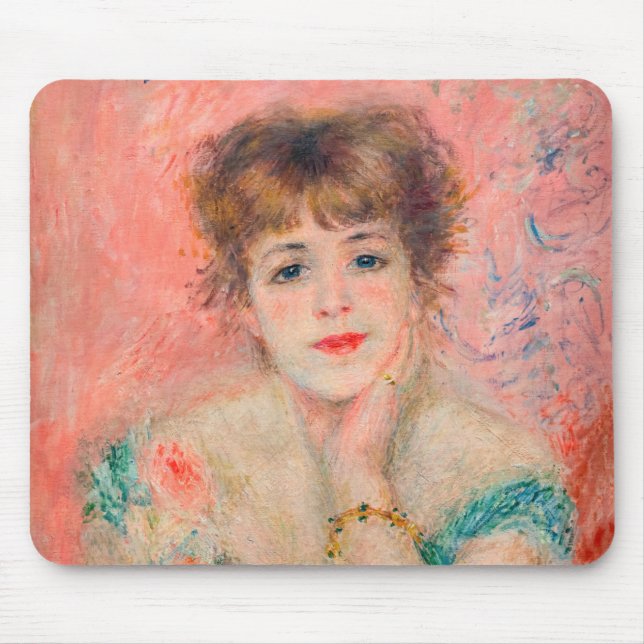 Pierre-Auguste Renoir - Schauspielerin Jeanne Sama Mousepad (Vorne)