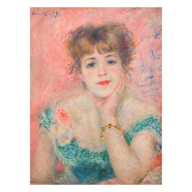 Pierre-Auguste Renoir - Schauspielerin Jeanne Sama Tischdecke (Vorderseite)