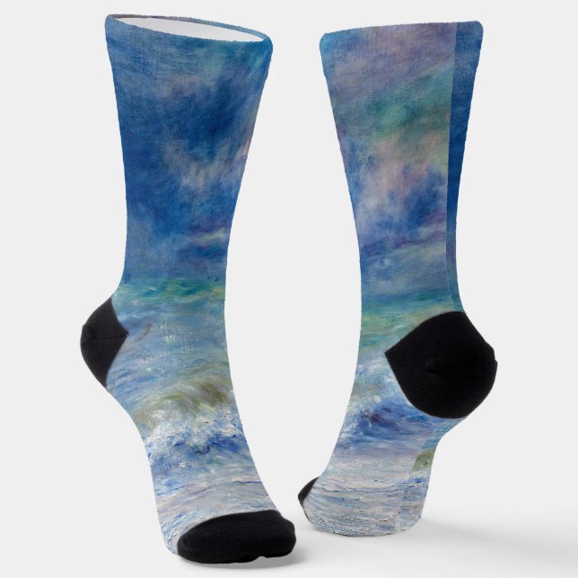 Pierre-Auguste Renoir - Seascape Socken (Gewinkelt)