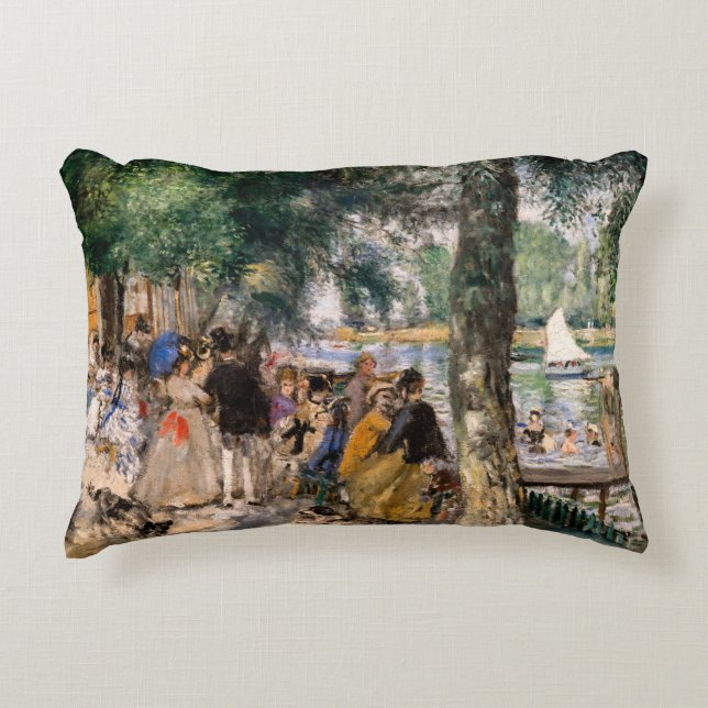 Pierre-Auguste Renoir - Seine-Badezone Dekokissen (Vorderseite)