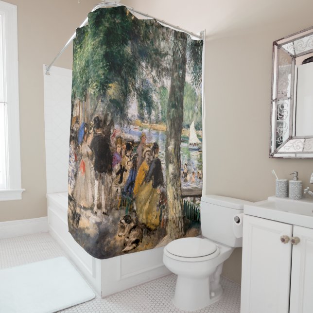 Pierre-Auguste Renoir - Seine-Badezone Duschvorhang (Beispiel)