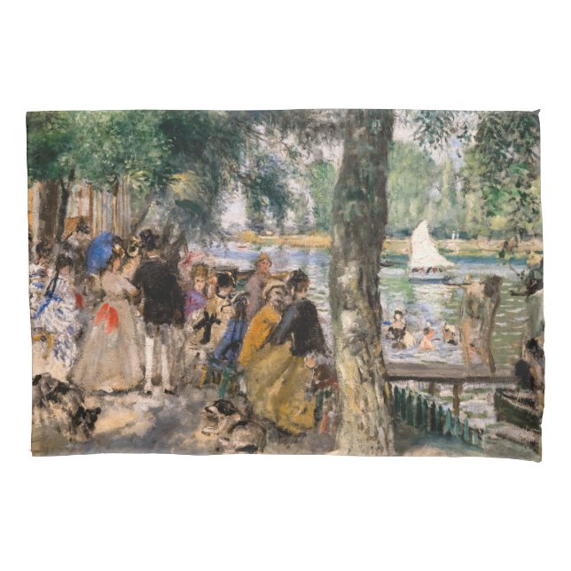 Pierre-Auguste Renoir - Seine-Badezone Kissenbezug (Vorderseite)