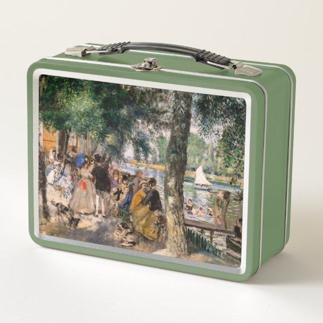 Pierre-Auguste Renoir - Seine-Badezone Metall Brotdose (Vorderseite)