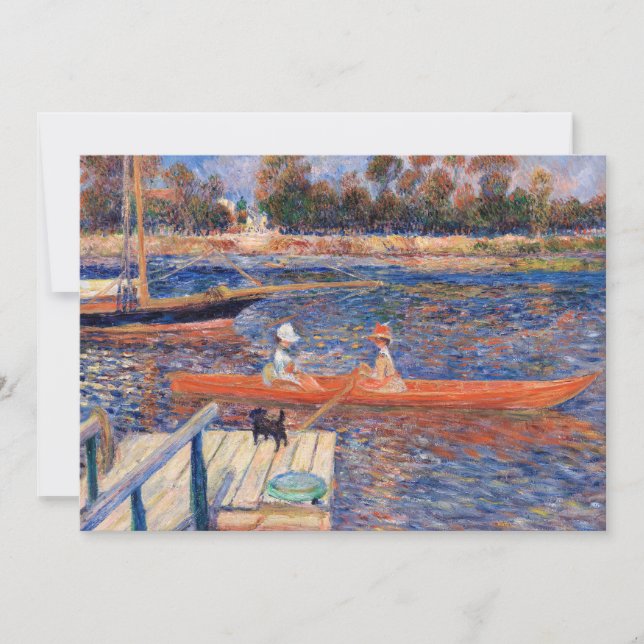 Pierre-Auguste Renoir - Seine in Argenteuil Dankeskarte (Vorderseite)