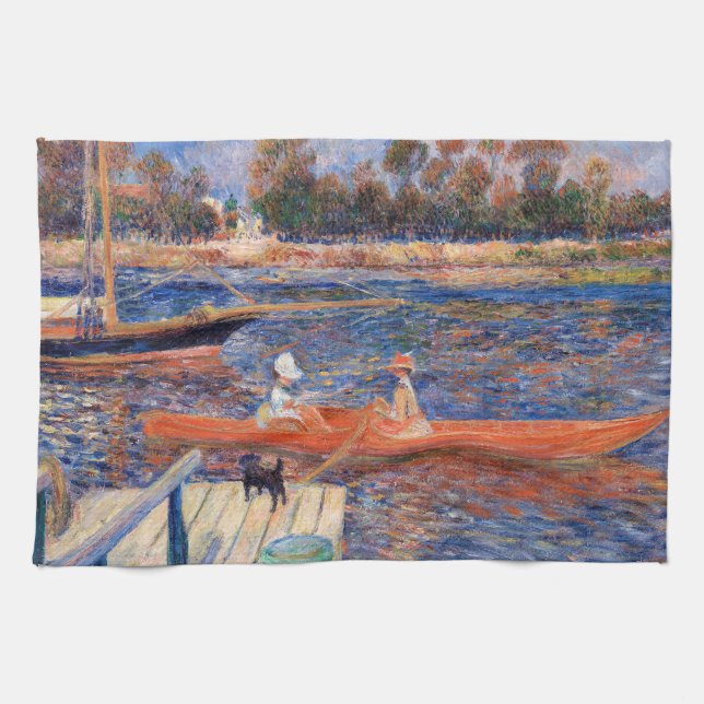 Pierre-Auguste Renoir - Seine in Argenteuil Geschirrtuch (Horizontal)