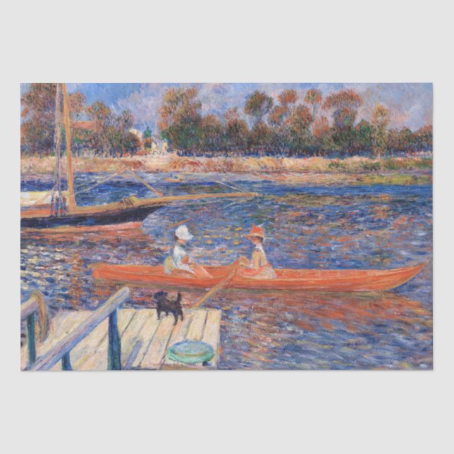 Pierre-Auguste Renoir - Seine in Argenteuil Seidenpapier (Vorderseite)