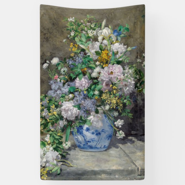 Pierre-Auguste Renoir - Spring Bouquet Banner (Vertikal)