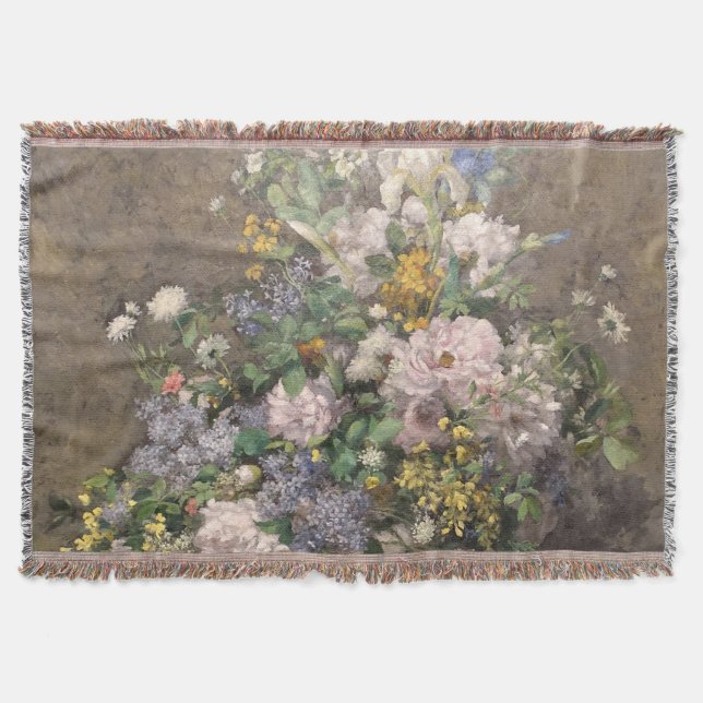 Pierre-Auguste Renoir Spring Bouquet Decke (Vorderseite)
