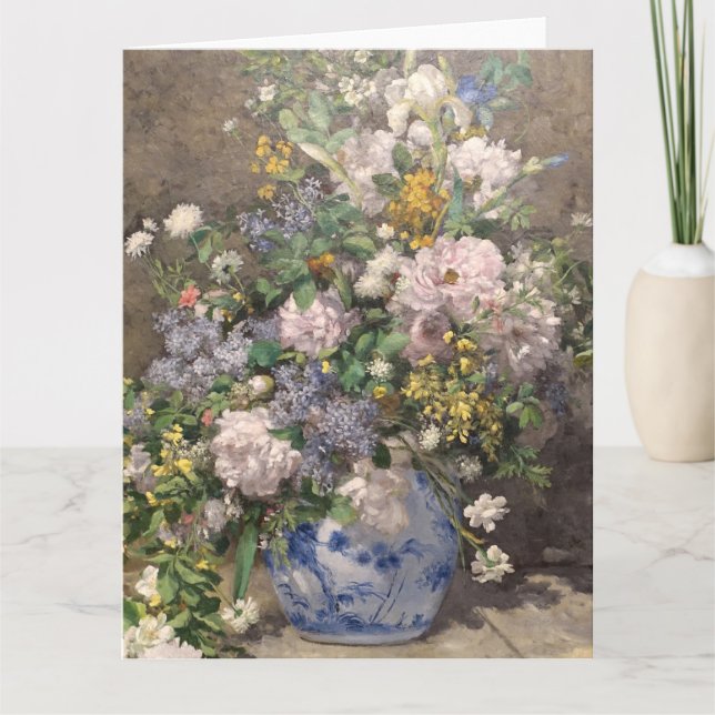 Pierre-Auguste Renoir Spring Bouquet Karte (Vorderseite)