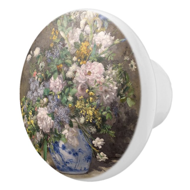 Pierre-Auguste Renoir Spring Bouquet Keramikknauf (Rechts)