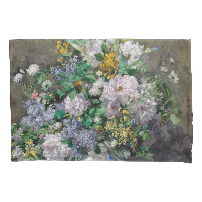 Pierre-Auguste Renoir - Spring Bouquet Kissenbezug (Vorderseite)