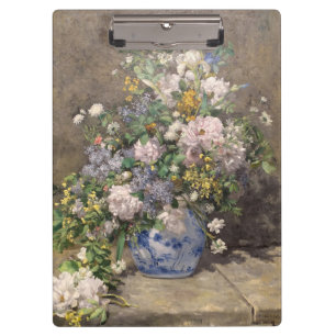 Pierre-Auguste Renoir Spring Bouquet Klemmbrett