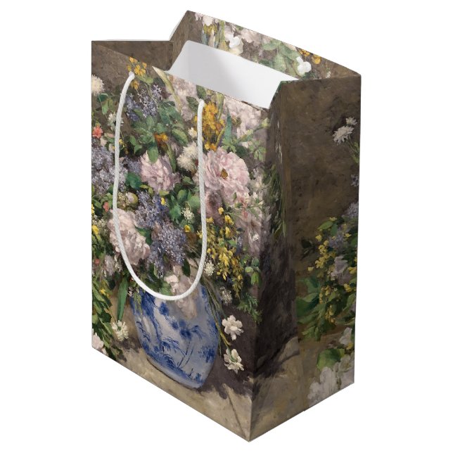 Pierre-Auguste Renoir Spring Bouquet Mittlere Geschenktüte (Rückseite Schrägansicht)
