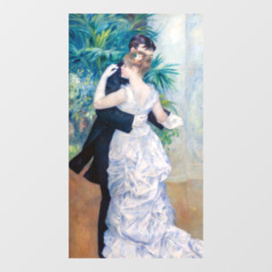 Pierre-Auguste Renoir - Stadt-Tanz Fensteraufkleber