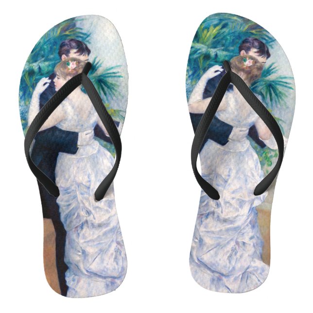 Pierre-Auguste Renoir - Stadttanz Flip Flops (Fußbett)