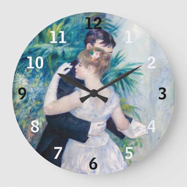Pierre-Auguste Renoir - Stadttanz Große Wanduhr (Vorderseite)