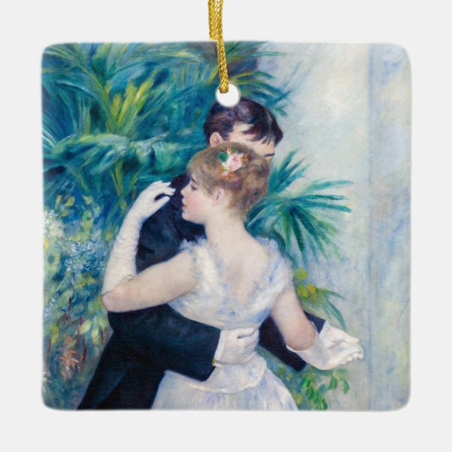 Pierre-Auguste Renoir - Stadttanz Keramikornament (Vorderseite)