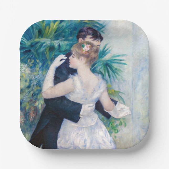 Pierre-Auguste Renoir - Stadttanz Pappteller (Vorderseite)
