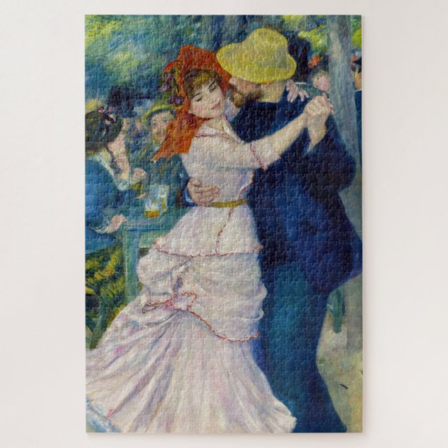Pierre-Auguste Renoir - Tanz im Bougival (Vertikal)