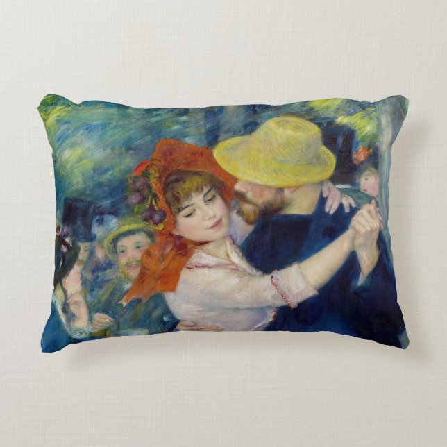 Pierre-Auguste Renoir - Tanz im Bougival Dekokissen (Vorderseite)