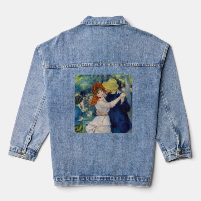 Pierre-Auguste Renoir - Tanz im Bougival Jeansjacke (Rückseite)