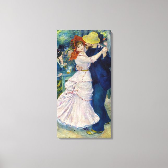 Pierre-Auguste Renoir - Tanz im Bougival Leinwanddruck (Vorderseite)