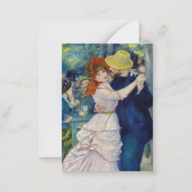 Pierre-Auguste Renoir - Tanz im Bougival Mitteilungskarte (Vorderseite)