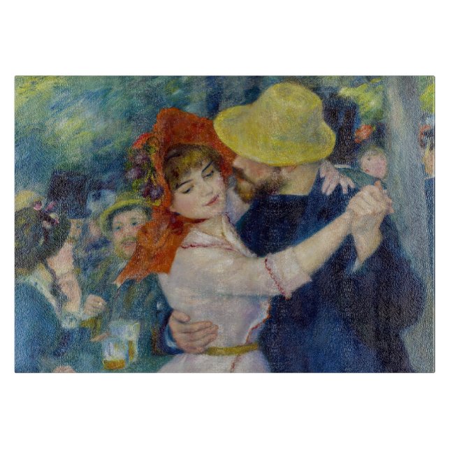 Pierre-Auguste Renoir - Tanz im Bougival Schneidebrett (Vorderseite)