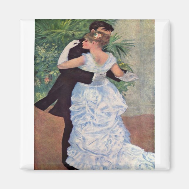 Pierre Auguste Renoir Tanz in der Stadt 1883 Magnet (Vorne)