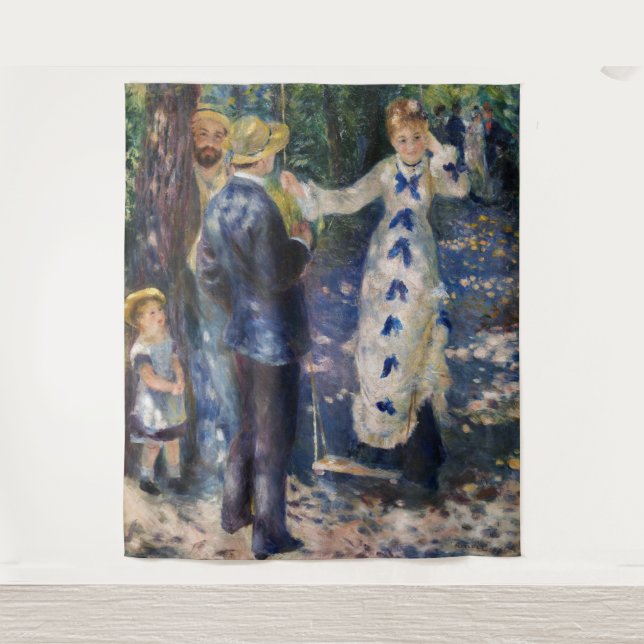 Pierre-Auguste Renoir - The Swing Wandteppich (Vorderseite)