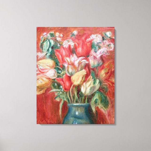 Pierre-Auguste Renoir - Tulip Bouquet Leinwanddruck (Vorderseite)