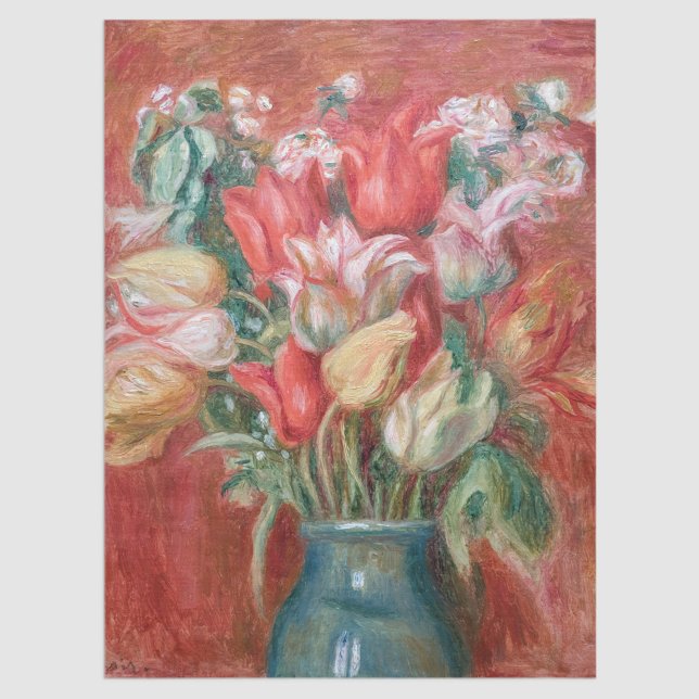 Pierre-Auguste Renoir - Tulip Bouquet Seidenpapier (Von Creator hochgeladen)
