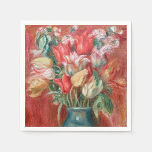 Pierre-Auguste Renoir - Tulip Bouquet Serviette