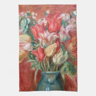 Pierre-Auguste Renoir - Tulpenstrauß Geschirrtuch