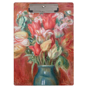 Pierre-Auguste Renoir - Tulpenstrauß Klemmbrett