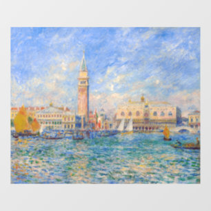 Pierre-Auguste Renoir - Venedig, der Dogenpalast Fensteraufkleber