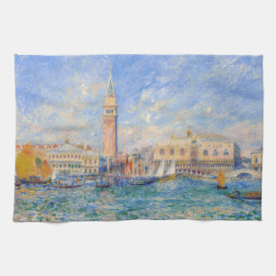 Pierre-Auguste Renoir - Venedig, der Dogenpalast Geschirrtuch