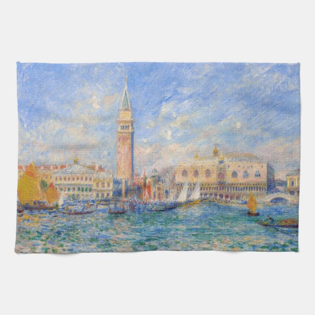 Pierre-Auguste Renoir - Venedig, der Dogenpalast Geschirrtuch (Horizontal)