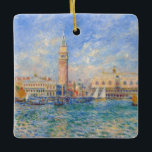 Pierre-Auguste Renoir - Venedig, der Dogenpalast Keramikornament<br><div class="desc">Venedig, Dogenpalast (Vue de Venise, Le Palais des Doges) - Pierre-Auguste Renoir, Oil on Leinwand, 1881</div>