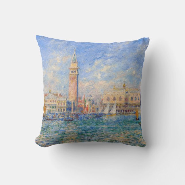 Pierre-Auguste Renoir - Venedig, der Dogenpalast Kissen (Vorderseite)