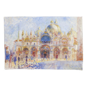 Pierre-Auguste Renoir - Venedig, Piazza San Marco Kissenbezug
