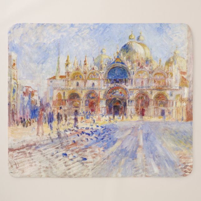 Pierre-Auguste Renoir - Venedig, Piazza San Marco Sherpadecke (Vorderseite (Horizontal))