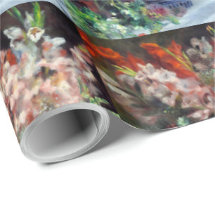 Pierre-Auguste Renoir Vintag Gladioli in einer Vas Geschenkpapier