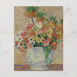 Pierre-Auguste Renoir Vintage Still Life-Blume Postkarte