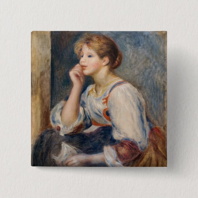 Pierre-Auguste Renoir - Woman with a Letter Button (Vorderseite)