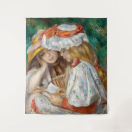 Pierre-Auguste Renoir - Zwei Girls Reading Wandteppich
