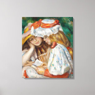 Pierre-Auguste Renoir - Zwei Mädchen beim Lesen Leinwanddruck