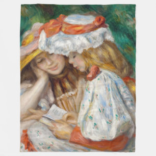 Pierre-Auguste Renoir - Zwei Mädchen lesen Fleecedecke