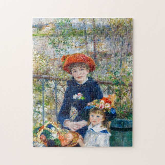 Pierre-Auguste Renoir - Zwei Schwestern auf der Te (Vertikal)
