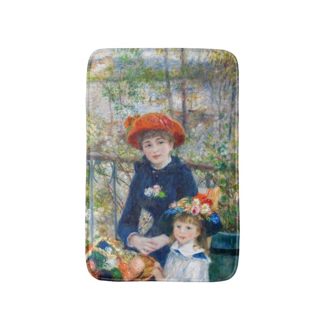 Pierre-Auguste Renoir - Zwei Schwestern auf der Te Badematte (Vorderseite Vertikal)